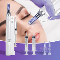 2 in 1 Mini Dr. Pen Mesotherapy Injector Nano Derma Pen Microneedle Dermapen with Multi Needles for Filler Btx Injecti