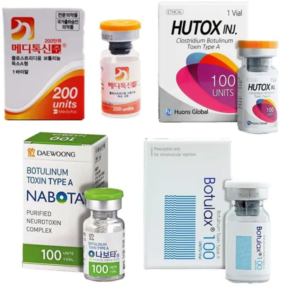 Korean suppliers 50u 100u Xeomin Dysport Meditoxin Neuroxin  Wiztox Novatox  Liztox Injection Liztox Innotox