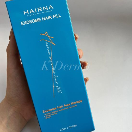 Hairna Exosome Hair Fill Hair Loss Control Injection 2.5ml Human Adipose Stromal Cell Exosomes Biotin Hair Growth