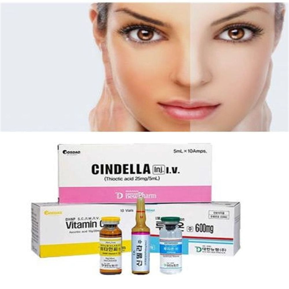 Korea Baby Luthione Glutathione Cindella Ascorbic Acid Vitamin C IV Skin Whitening Injection France Whitening Authentic