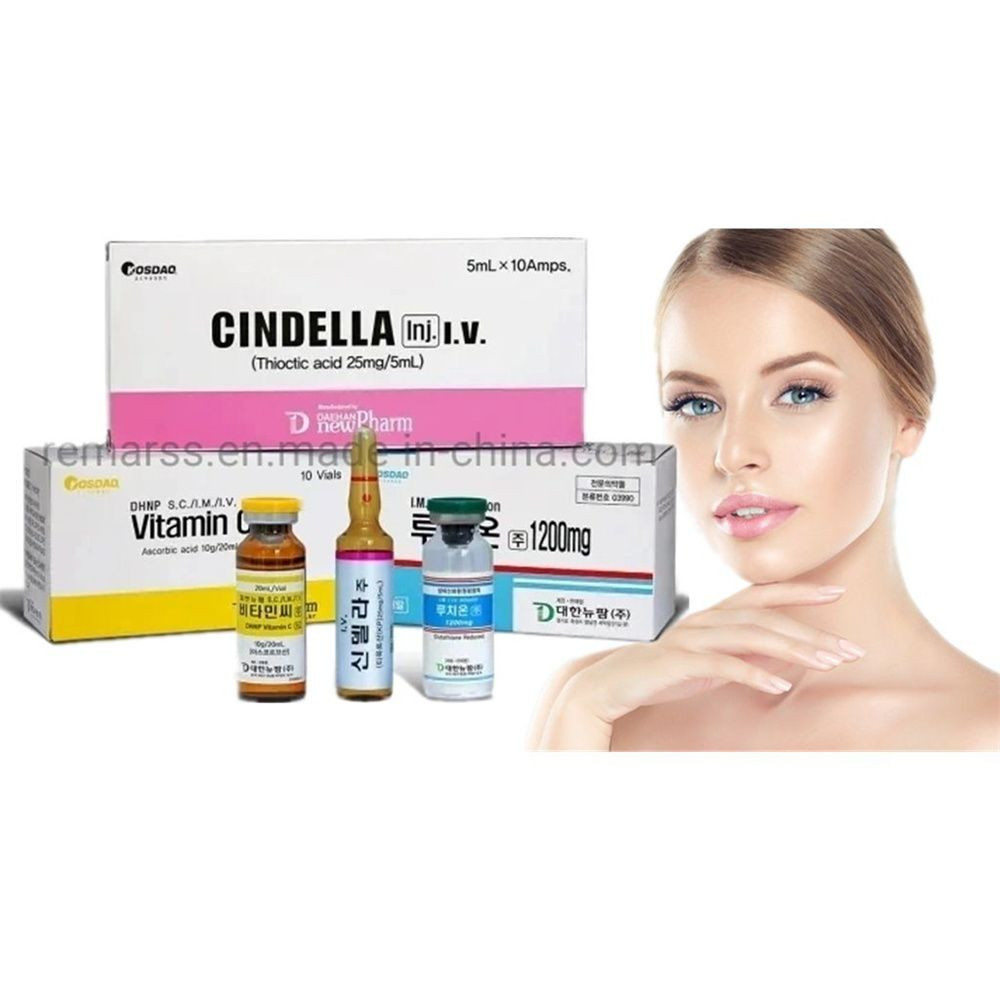 Luthione Cindella Ascorbic Acid Vitamin C Skin Whitening Injection for IV Injection Skin Whitening Injection Glutathion