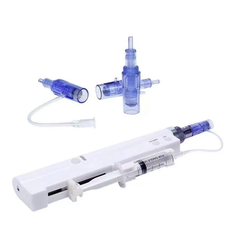 2 in 1 Mini Dr. Pen Mesotherapy Injector Nano Derma Pen Microneedle Dermapen with Multi Needles for Filler Btx Injecti