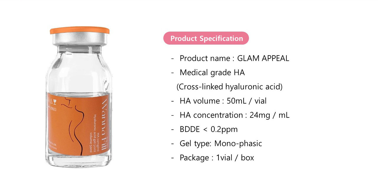 50ml Beads Max Ocean Star Sedy Fill Wanna Fill 7D Gana Ha Hyaluronic Acid Injection Breast Injection Price Breast Butto