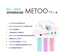 Metoo 1.1ml Fill Volume with Cecross-Linked Injectable Facial Hyaluronic Acid Dermal Filler Lip Filler Nose Chin Medam