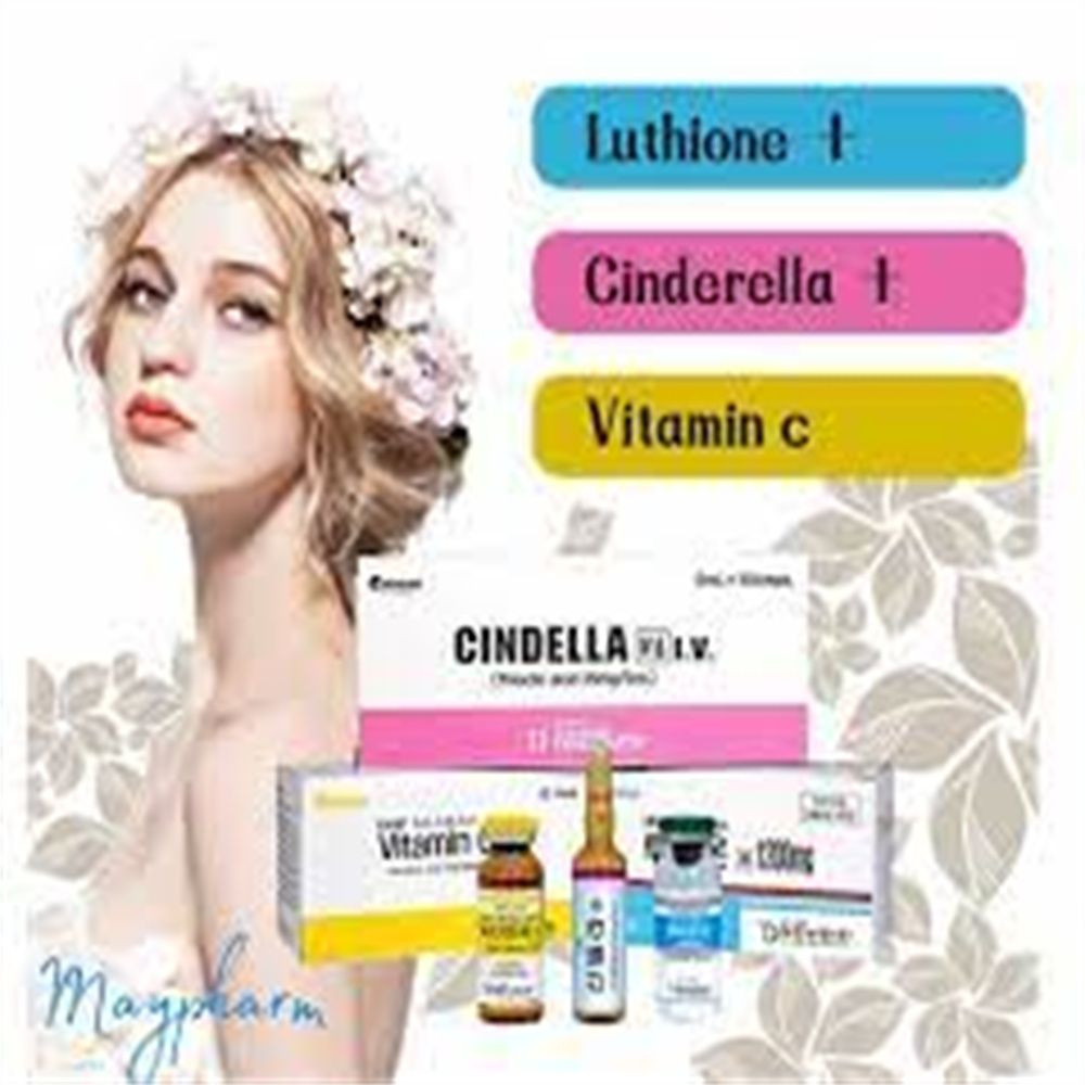 Luthione Cindella Ascorbic Acid Vitamin C Skin Whitening Injection for IV Injection Skin Whitening Injection Glutathion