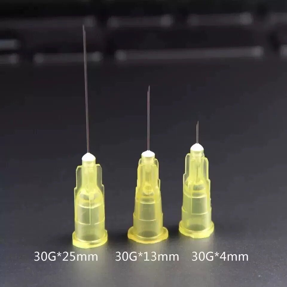 Top Seller 30g 32g 4mm 6mm 12mm 25mm Hypodermic Needles for Injection Syringe, Disposable Meso Needle