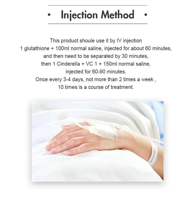 Luthione Cindella Ascorbic Acid Vitamin C Skin Whitening Injection for IV Injection